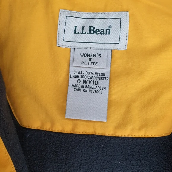 L.L. Bean Vest Women Nylon Fleece Lined Full Zip Vest - Petite S + FREE GIFT - Picture 5 of 9